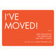 Orange I've Moved Moving Announcements Image 3 of 3